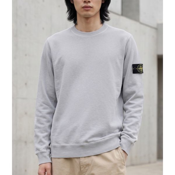 STONE ISLAND 6100020 Malfile Fleece 'OLD' Effect Crew Neck Sweatshirt K1S15 S0060 V0161 말피레 플리스 슬러브 이펙트 크루넥 스웨트셔츠 - Stone Island
