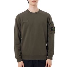 STONE ISLAND 6100003 Zipper Pocket Cotton Fleece Sweatshirt K1S15 S0123 V0054 지퍼 포켓 코튼 플리스 스웨트셔츠 썸네일 1