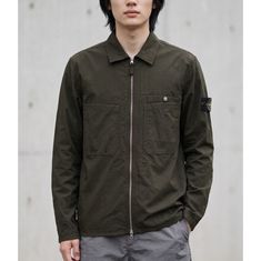 STONE ISLAND 1200012 Mil-Spec Stretch Ripstop-Tc Overshirt K1S15 S0063 V0054 스트레치 립스탑-TC 오버셔츠 썸네일 1