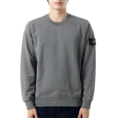 STONE ISLAND 6100060 Organic Cotton Fleece Regular-Fit Crewneck Sweatshirt K2S15 S0051 V006B 오가닉 코튼 플리스 레귤러 핏 크루넥스웨트셔츠 썸네일 1