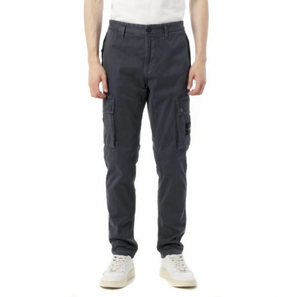 STONE ISLAND 3100034 Stretch Organic Broken Twill Cotton Old Effect Slim-Fit Cargo Pants K2S15 S00L1 V0162 스트레치 오가닉 브로큰 트윌 코튼 올드 이펙트 슬림 핏 카고 팬츠 - Stone Island
