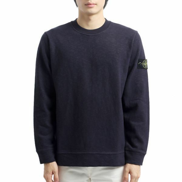 STONE ISLAND 6100053 Brushed Heavy Cotton Jersey Regular-Fit Crewneck Sweatshirt K2S15 S0238 V0026 브러쉬드 헤비 코튼 저지 레귤러 핏 크루넥 스웨트셔츠 - Stone Island
