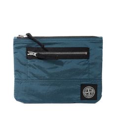 STONE ISLAND 9500004 Coated Nylon Metal in Econyl® Pouch K2S15 S0251 V0057 코티드 나일론 메탈 인 에코닐 파우치 썸네일 1