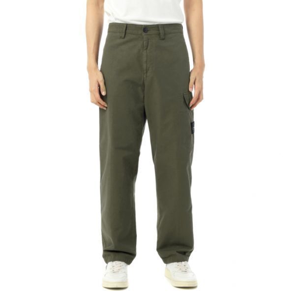STONE ISLAND 3100011 Organic Cotton Ripstop Loose-fit trousersK2S15 S0211 V0054 포켓 & 드로스트링 커프스 루즈핏 트라우저 - Stone Island