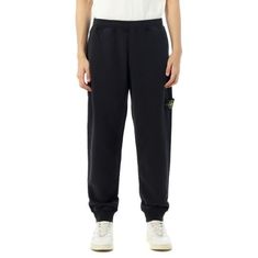 STONE ISLAND 6200012 Organic Cotton Fleece Slim Fit Jogger Pants K2S15 S0A20 V0029 드로스트링 웨이스트 밴드 슬림 핏 조거 썸네일 1