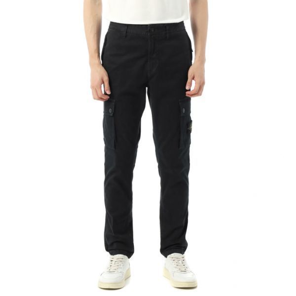 STONE ISLAND 3100034 Stretch Organic Broken Twill Cotton Old Effect Slim-Fit Cargo Pants K2S15 S00L1 V0129 스트레치 오가닉 브로큰 트윌 코튼 올드 이펙트 슬림 핏 카고 팬츠 - Stone Island