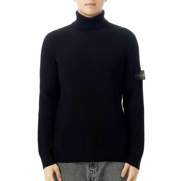 STONE ISLAND 5100052 Full Rib Rws Wool Turtleneck Sweater K2S15 S00C2 V0029 풀 리브 울 터틀넥 스웨터 - Stone Island