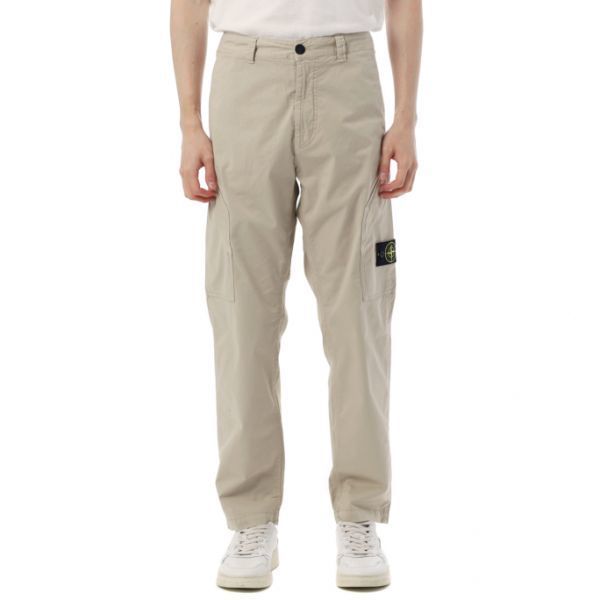 STONE ISLAND 3100003 Regular-fit Cargo Trousers with Angles Zip Pockets K2S15 S0010 V009A 레귤러 핏 앵글드 지퍼 포켓 카고 팬츠 - Stone Island
