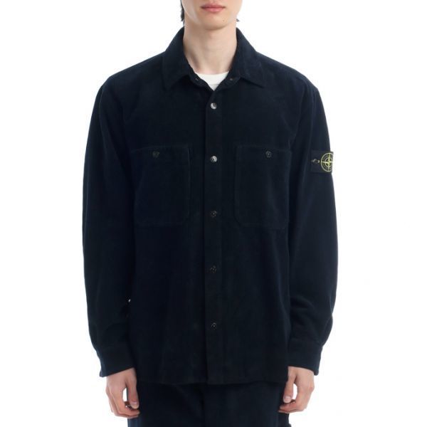 STONE ISLAND 1200012 Organic Cotton Corduroy 800 Comfort-Fit Overshirt K2S15 S0212 V0020 오가닉 코튼 코듀로이 컴포트 핏 오버셔츠 - Stone Island
