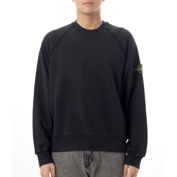 STONE ISLAND 6100022 Brushed Organic Cotton Fleece Oversized-Fit Sweatshirt K2S15 S0A20 V0029 브러시드 오가닉 코튼 플리스 오버사이즈 핏 스웨트셔츠 - Stone Island