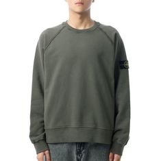 STONE ISLAND 6100022 Brushed Organic Cotton Fleece Oversized-Fit Sweatshirt K2S15 S0A20 V0054 브러시드 오가닉 코튼 플리스 오버사이즈 핏 스웨트셔츠 썸네일 1