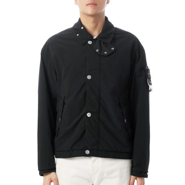 STONE ISLAND Q100015 Light Compact Touch Poly-Tc, 60% Recycled Polyester Coach Jacket K2S15 S0042 V0029 라이트 컴팩트 터치 폴리-TC. 리사이클 폴리에스테르 코치 자켓 - Stone Island