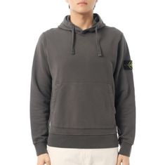 STONE ISLAND 26SS 6100062 Organic Cotton Fleece Regular-fit Hood Sweatshirt L1S15 S0051 V0065 오가닉 코튼 플리스 레귤러 핏 후드 스웻셔츠 썸네일 1