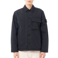 STONE ISLAND 26SS 1200002 Crinkle Reps NY Recycled Nylon Overshirt L1S15 S0A23 V0020 크링클 랩스 리사이클 나일론 오버셔츠 썸네일 1