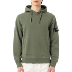 STONE ISLAND 26SS 6100062 Organic Cotton Fleece Regular-fit Hood Sweatshirt L1S15 S0051 V005G 오가닉 코튼 플리스 레귤러 핏 후드 스웻셔츠 썸네일 1