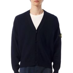 STONE ISLAND 26SS 5100009 Organic Cotton V-Neck Cardigan L1S15 S00D8 V0020 오가닉 코튼 브이넥 가디건 썸네일 1