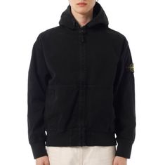 STONE ISLAND 26SS 6100068 Organic Panama Cotton 'Old' Effect Hooded Jacket L1S15 S0184 V0129 오가닉 파나마 코튼 올드 이펙트 후드 자켓 썸네일 1