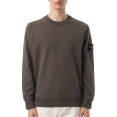 STONE ISLAND 26SS 6100060 Organic Cotton Fleece Regular-Fit Crewneck Sweatshirt L1S15 S0051 V007C 오가닉 코튼 플리스 레귤러 핏 크루넥 스웻셔츠 썸네일 1