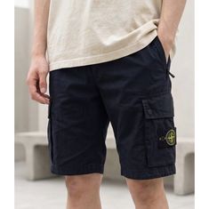 STONE ISLAND L11WA OLD Treatment Brushed Cotton Canvas Cargo Bermuda Shorts_Slim Fit 8015L11WA A0120 올드 이펙트 브러쉬드 코튼 캔버스 카고 버뮤다 쇼츠_슬림핏 썸네일 1