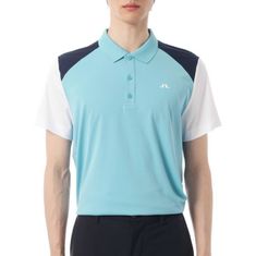 J.LINDEBERG 26SS Block Polo GMJT15088-O149 남성 블록 폴로 썸네일 1