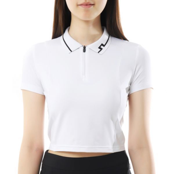 J.LINDEBERG 26SS Naomi Cropped Polo GWJT16176-0000 여성 나오미 크롭 폴로 - J.Lindeberg
