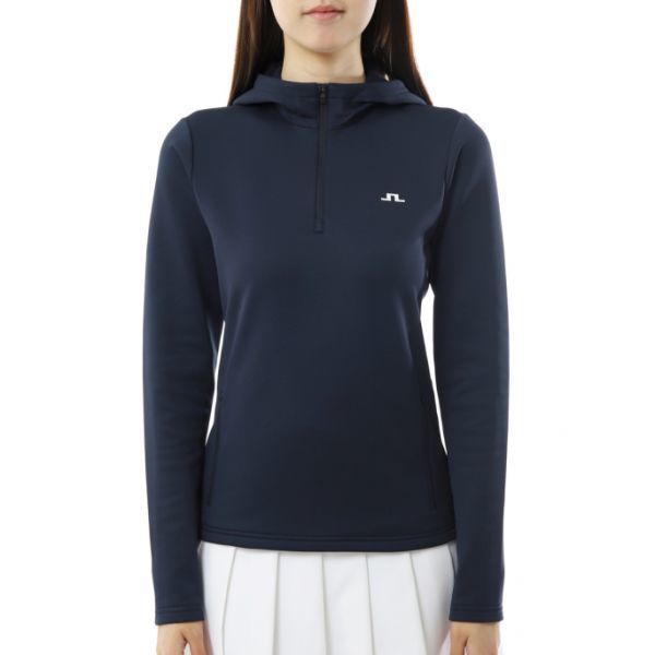J.LINDEBERG 26SS Aerielle Quarter Zip Hood GWJS14459-6855 여성 에리엘 쿼터 지퍼 후드 - J.Lindeberg