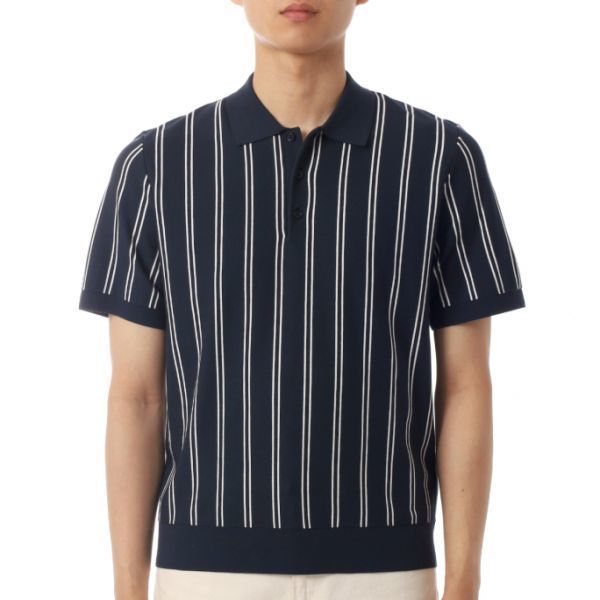 J.LINDEBERG 26SS Reymond Stripe Knit Polo BMKW16179-6855 남성 레이몬드 스트라이프 니트 폴로 - J.Lindeberg
