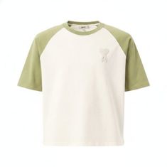 AMI 26SS 코튼 아미 드 꾀흐 니트 패치 티셔츠 UTS379 726 A041 썸네일 1