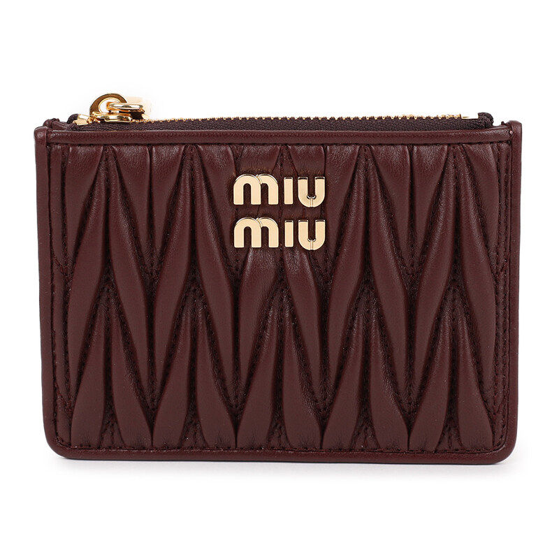 미우미우 마테라쎄 나파 가죽 카드 홀더 5MC093-AFPP-F0007 - Miu Miu