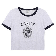 스포티앤리치 BH 크레스트 소프트 링거 티셔츠 TO07376256GY18 썸네일 1