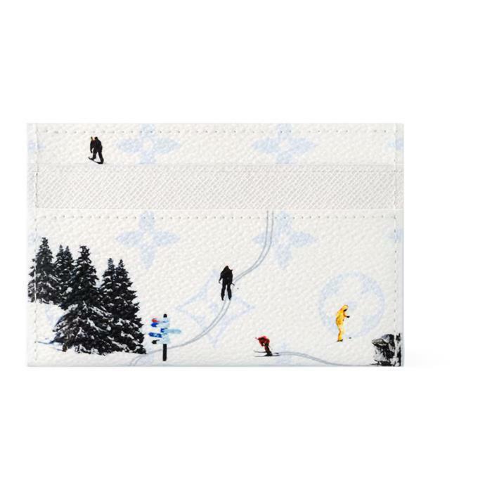 [밀라코/국내발송] 루이비통 더블 카드 홀더 스키 화이트 M14864 - Louis Vuitton