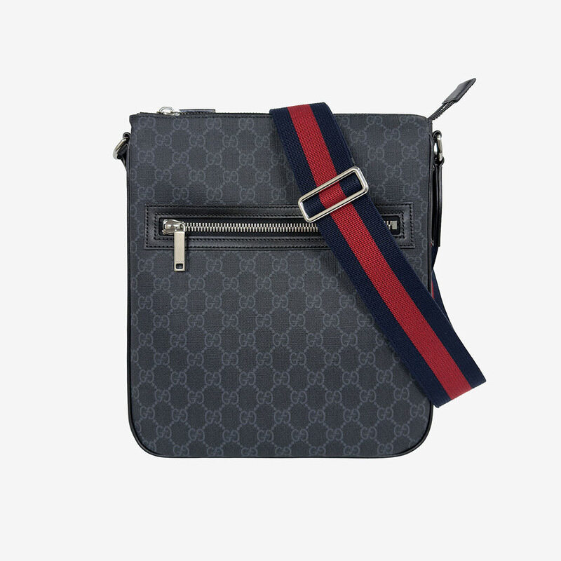 [어포드] 미사용 구찌 GG 수프림 156250622 메신저백 네이비 W6P6X3Q9 - Gucci