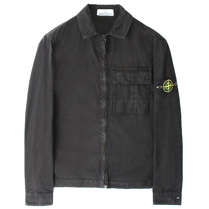 26SS 스톤 집업 셔츠형 자켓 차콜 L1S151200008 S00WN V0165 - Stone Island