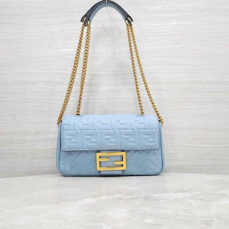 [럭스유] 펜디 바게트 체인 레더 숄더백 8BR793 - Fendi