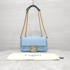 [럭스유] 펜디 바게트 체인 레더 숄더백 8BR793 썸네일 9