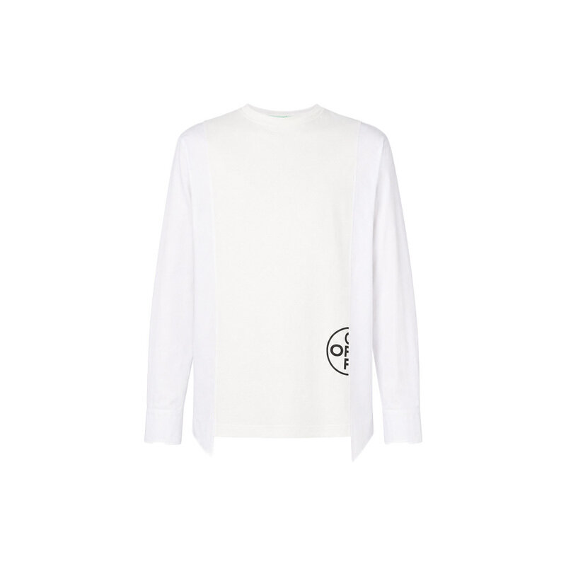 15주년 하이브리드 롱슬리브 셔츠 티셔츠 화이트 OMGA073F18A26042 5001 - Off White