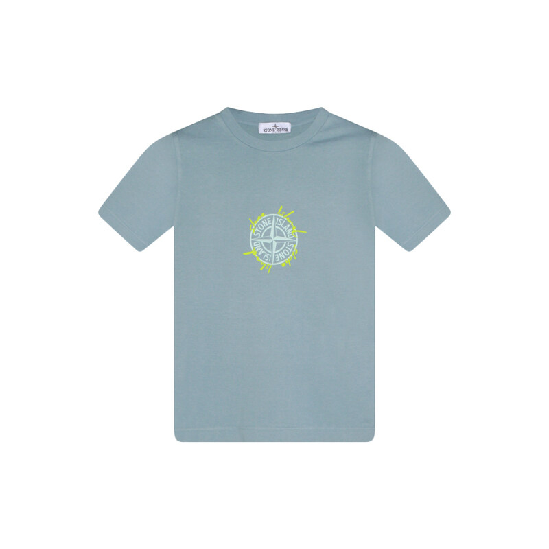 키즈 여성 프린트 반팔 티셔츠 파우더블루 L1S16 2100009 S0379 V004A - Stone Island