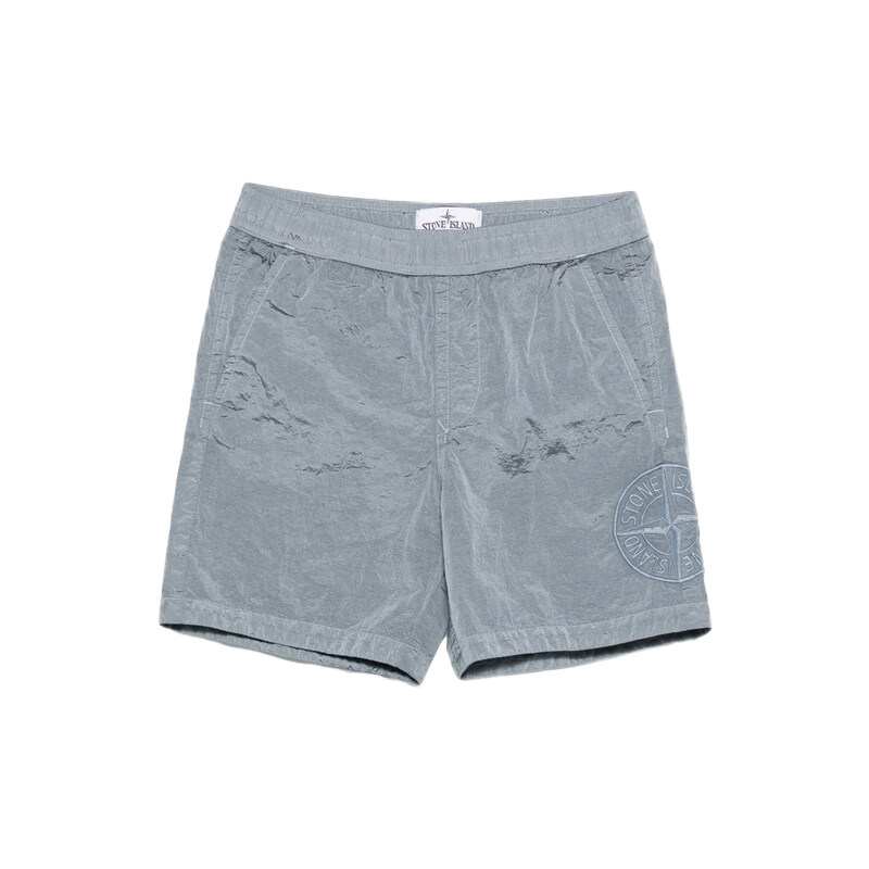 키즈 여성 로고 자수 메탈 스윔팬츠 파우더블루 L1S16 B100001 S0043 V004A - Stone Island