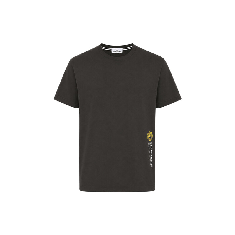 15주년 사이드 로고 자수 반팔 티셔츠 차콜 69152NS82 V0065 - Stone Island