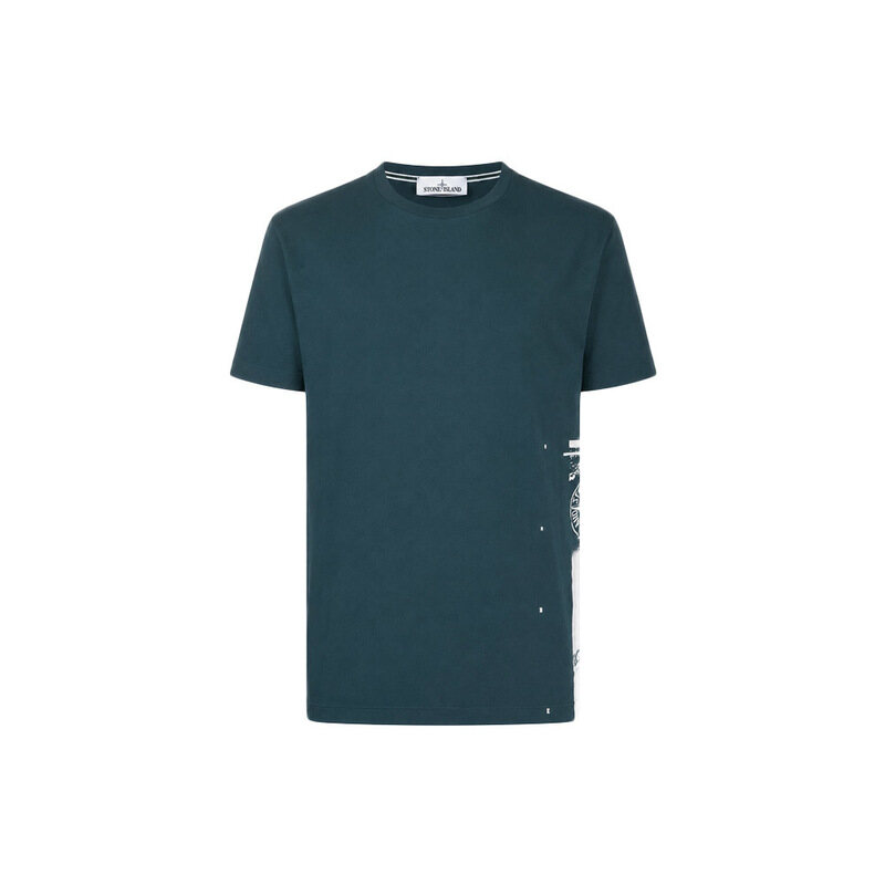 15주년 사이드 그래픽 로고 프린팅 반팔 티셔츠 다크블루 72152NS83 V0028 - Stone Island