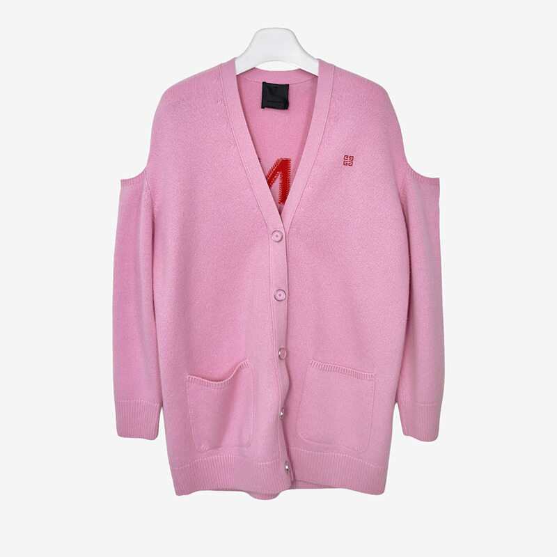 [M] 지방시 BW90CN4Z9L910M 컷 아웃 가디건 핑크 FTTPJ4IQ - Givenchy