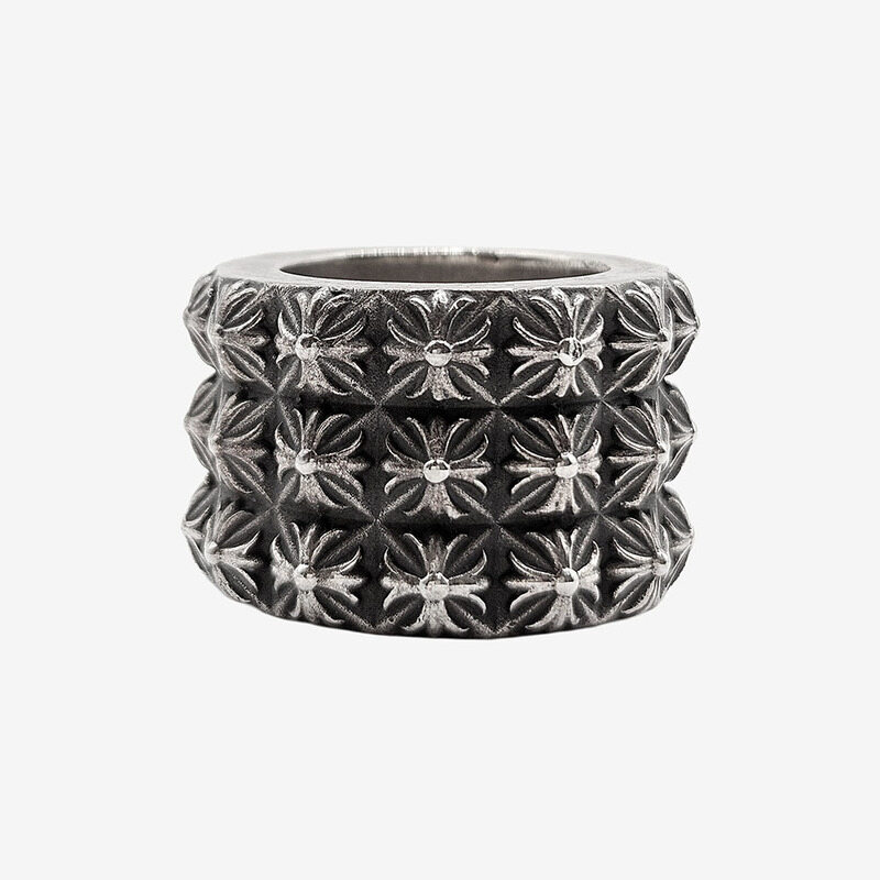 크롬하츠 트리플 펑크 링 18호 실버 JK5FRNTH - Chrome Hearts