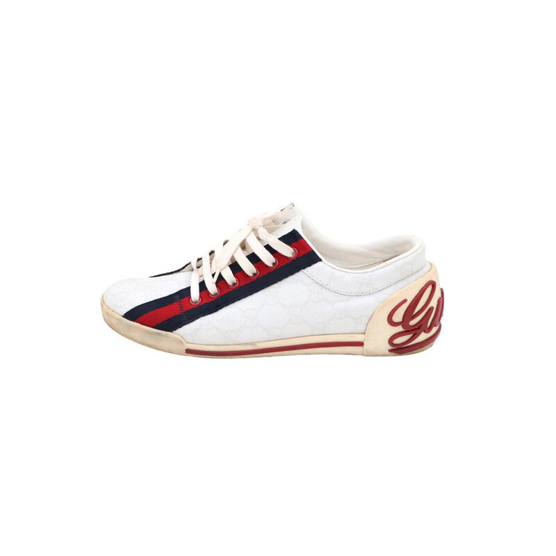 구찌 169733 GG 로고 PVC 삼색 스티치 스니커즈kk42611664 - Gucci