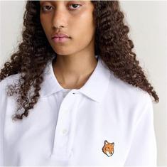 26SS 메종키츠네 PM00209KP0002 White 카라 반팔티셔츠 썸네일 3