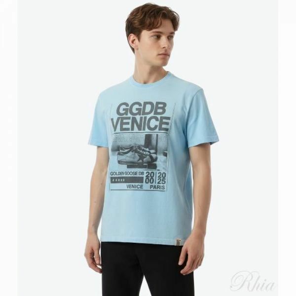 골든구스 26SS 그래픽 프린트 티셔츠 GMP01220 P002368 50977 - Golden Goose