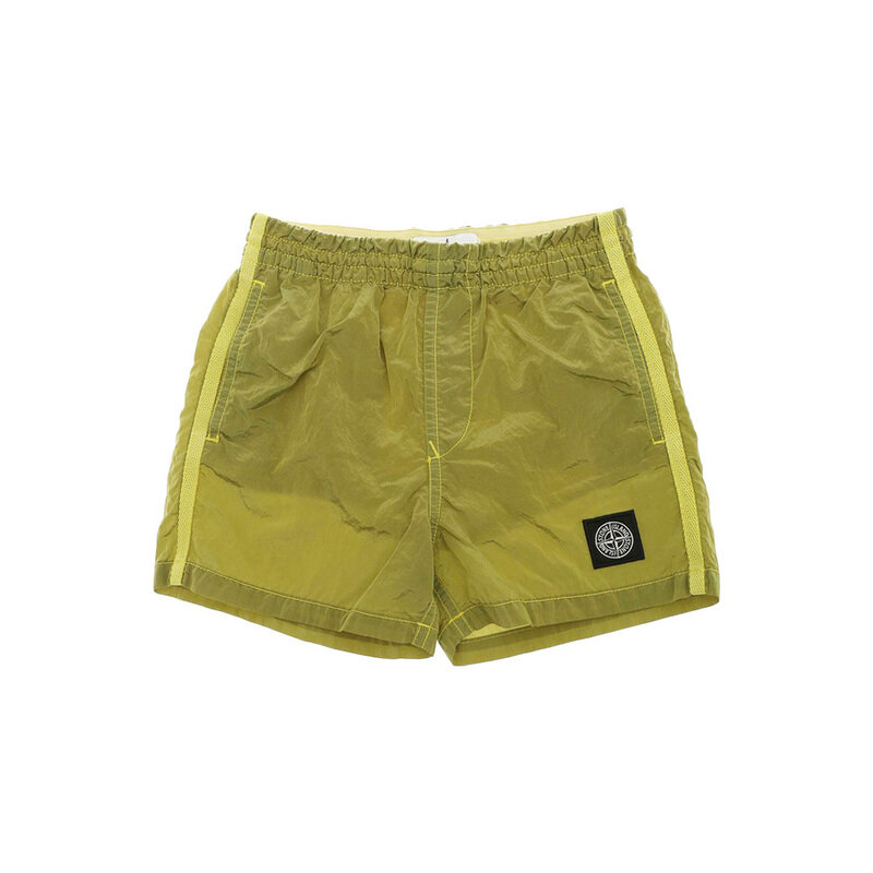 키즈 로고 패치 스윔팬츠 라임 7416B0213 V0031 - Stone Island