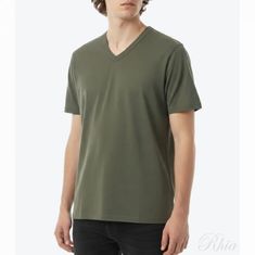 아워레가시 26SS 골지 브이넥 M2266GF 티셔츠 썸네일 1