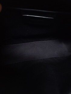 [중고명품/루이스잇] 생로랑 블랙 레더 은장 모노그램 루 테슬 카메라백 썸네일 3