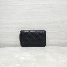 [럭스유] 샤넬 CC로고 클래식 캐비어 지퍼돌이 카드지갑 내장칩 AP0216 썸네일 2