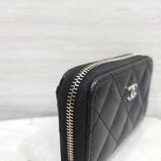 [럭스유] 샤넬 CC로고 클래식 캐비어 지퍼돌이 카드지갑 내장칩 AP0216 썸네일 3